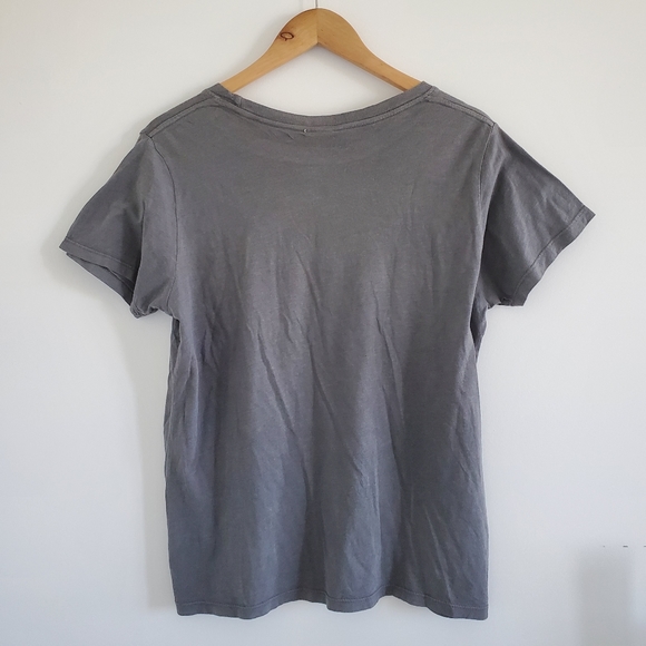 Letluv by Anthropologie Amore Gold Shimmer Graphic T-shirt - Picture 2 of 7